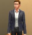 Grey Plaid Blazer and White Shirt Screenshot