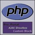 AJAX Shoutbox Block Screenshot